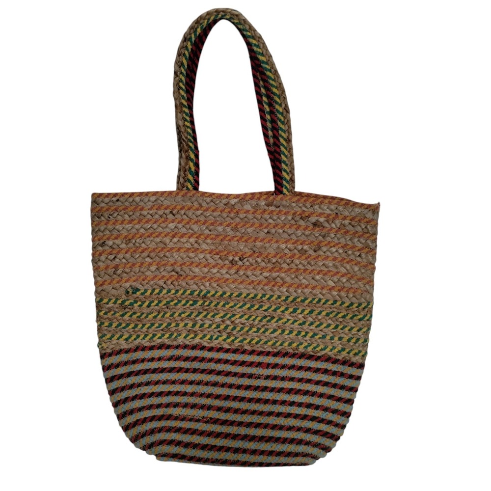 Sondra Roberts Colorful Woven Tote